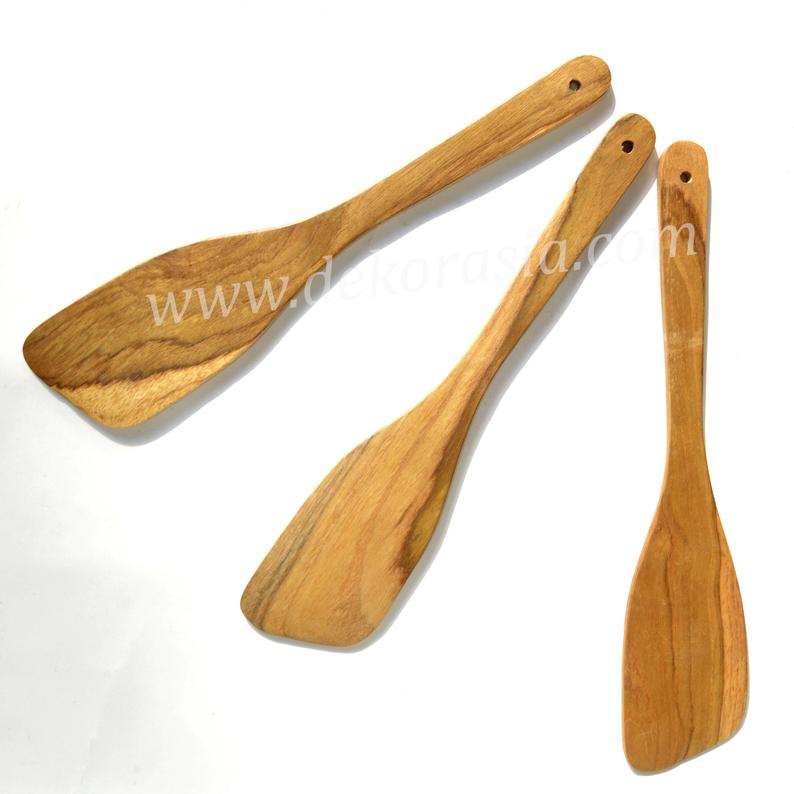 Teak Wood - Wooden Spatula Kitchen Utensil - 11 inches length